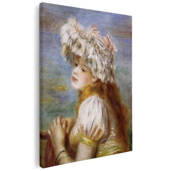 Girl in a Lace Hat (1891) by Pierre-Auguste Renoir