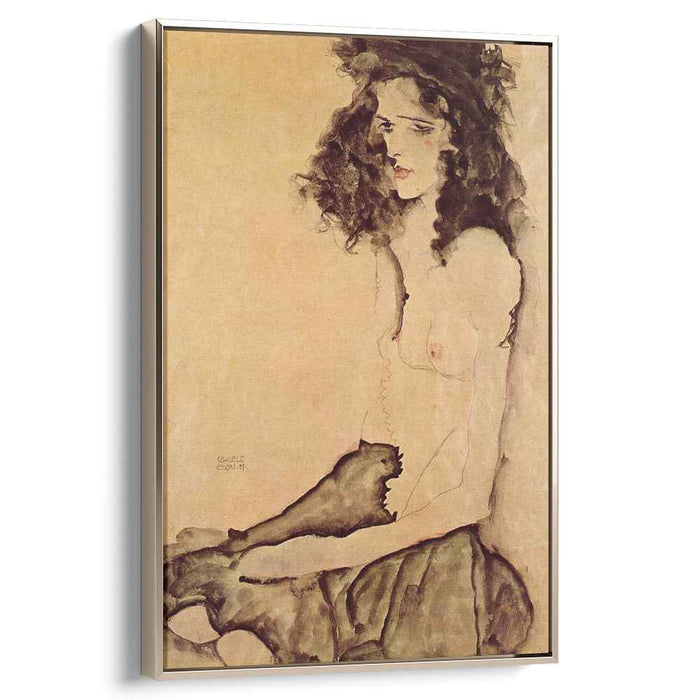 Girl in Black (1911) by Egon Schiele
