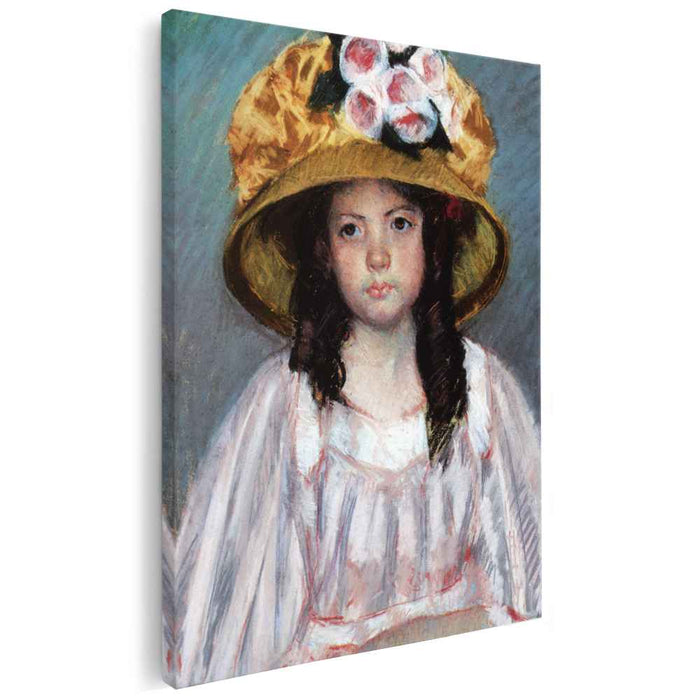 Girl In Large Hat (1908) by Mary Cassatt