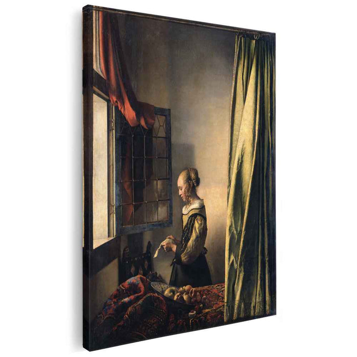 Girl Reading a Letter at an Open Window (1657) by Johannes Vermeer