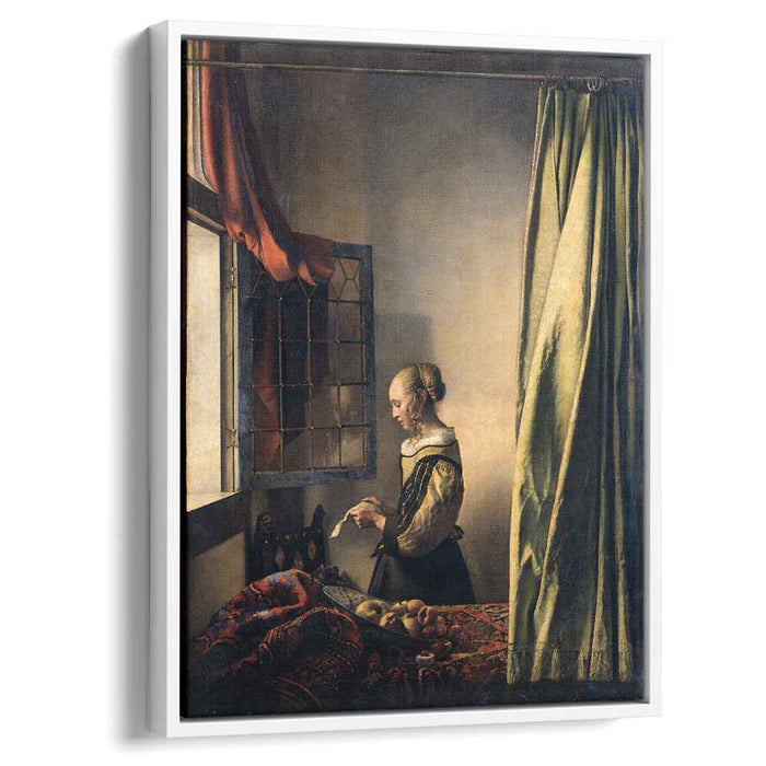 Girl Reading a Letter at an Open Window (1657) by Johannes Vermeer