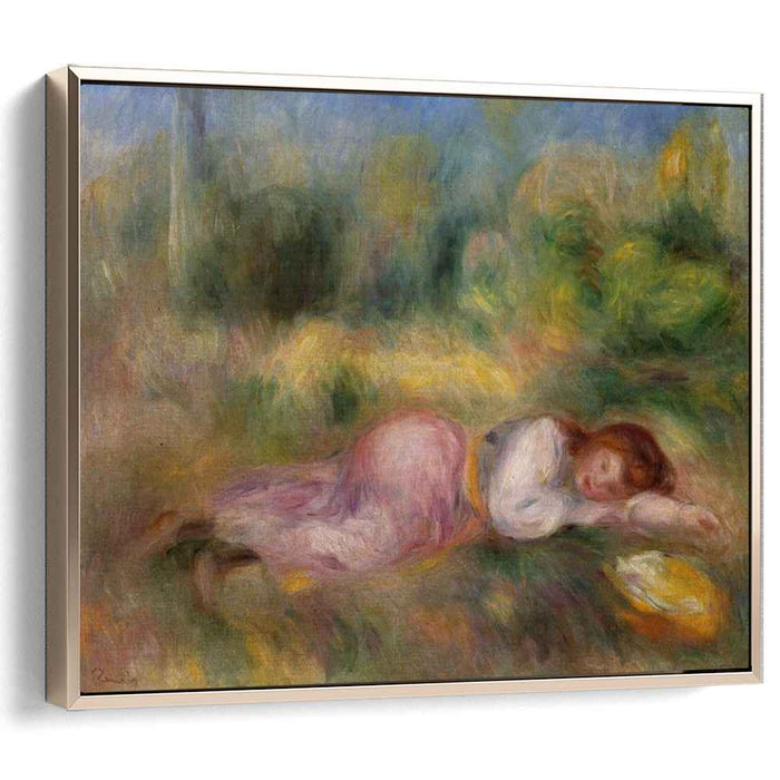 Girl Streched out on the Grass (1890) by Pierre-Auguste Renoir