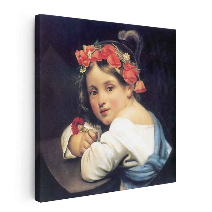 Girl wearing the poppy wreath (1819) by Orest Kiprensky