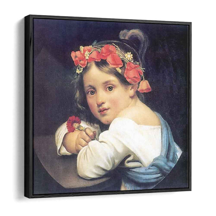 Girl wearing the poppy wreath (1819) by Orest Kiprensky