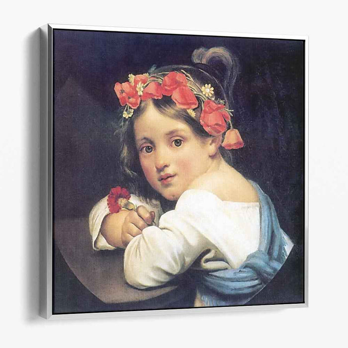 Girl wearing the poppy wreath (1819) by Orest Kiprensky