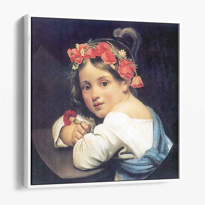 Girl wearing the poppy wreath (1819) by Orest Kiprensky