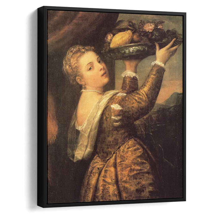 Girl with a Basket of Fruits (Lavinia) (1558) by Titian