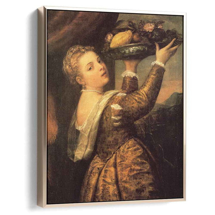 Girl with a Basket of Fruits (Lavinia) (1558) by Titian