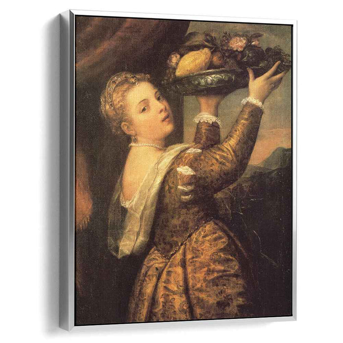 Girl with a Basket of Fruits (Lavinia) (1558) by Titian
