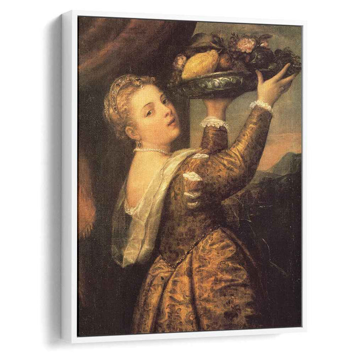 Girl with a Basket of Fruits (Lavinia) (1558) by Titian