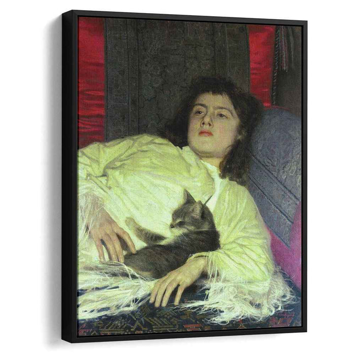 Girl with a Cat (1882) by Ivan Kramskoy