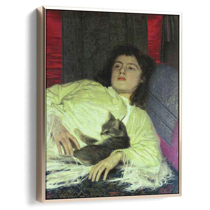 Girl with a Cat (1882) by Ivan Kramskoy