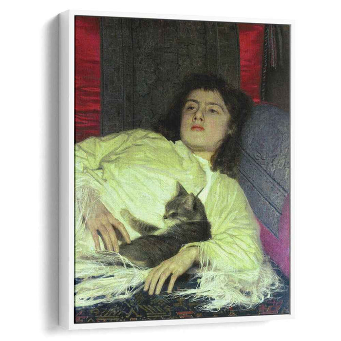 Girl with a Cat (1882) by Ivan Kramskoy