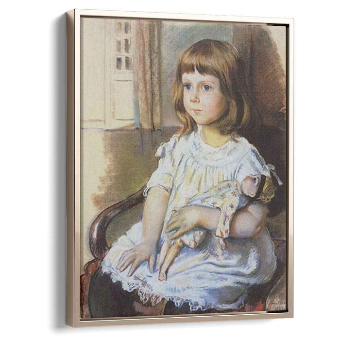 Girl with a Doll (1921) by Zinaida Serebriakova