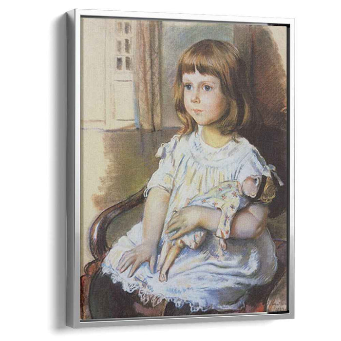 Girl with a Doll (1921) by Zinaida Serebriakova