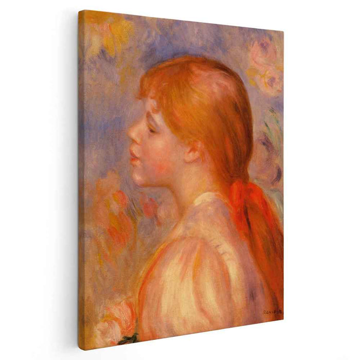 Girl with a Red Hair Ribbon (1891) by Pierre-Auguste Renoir