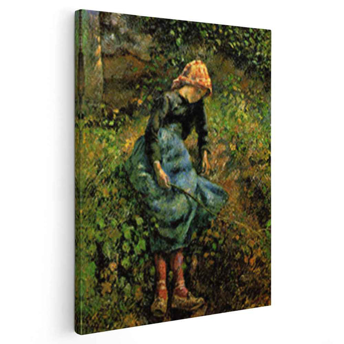 Girl with a Stick (1881) by Camille Pissarro