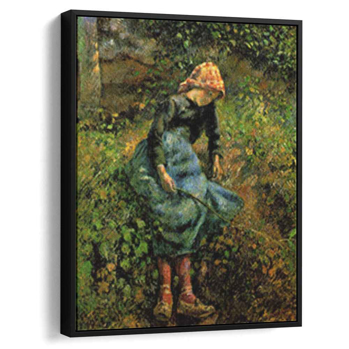 Girl with a Stick (1881) by Camille Pissarro