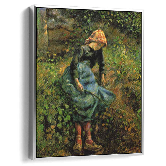 Girl with a Stick (1881) by Camille Pissarro