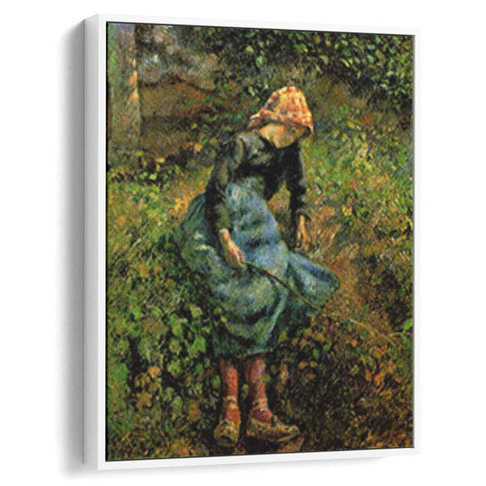 Girl with a Stick (1881) by Camille Pissarro