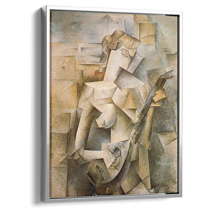 Girl with mandolin (Fanny Tellier) (1910) by Pablo Picasso