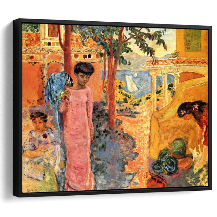 Girl with Parrot (1910) by Pierre Bonnard