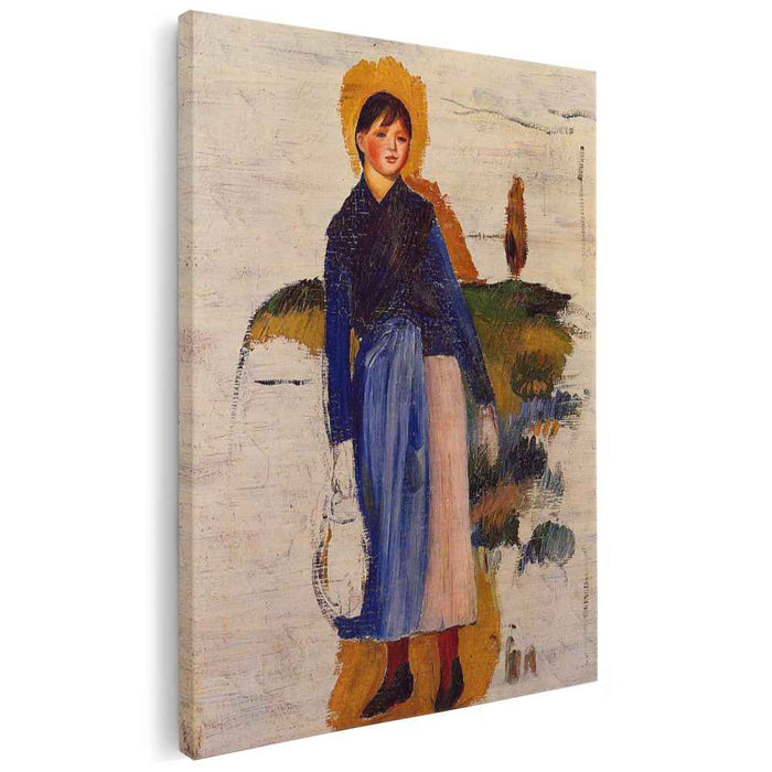 Girl with Red Stockings (1886) by Pierre-Auguste Renoir