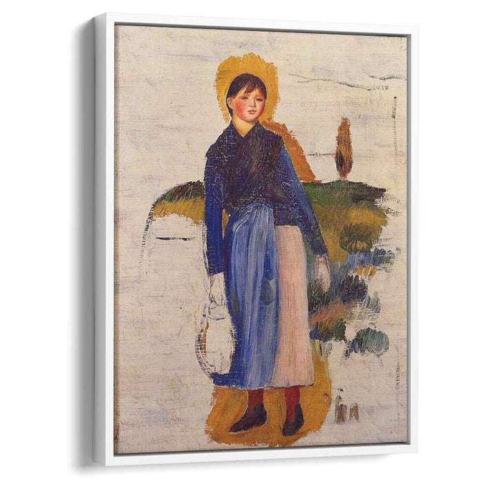 Girl with Red Stockings (1886) by Pierre-Auguste Renoir