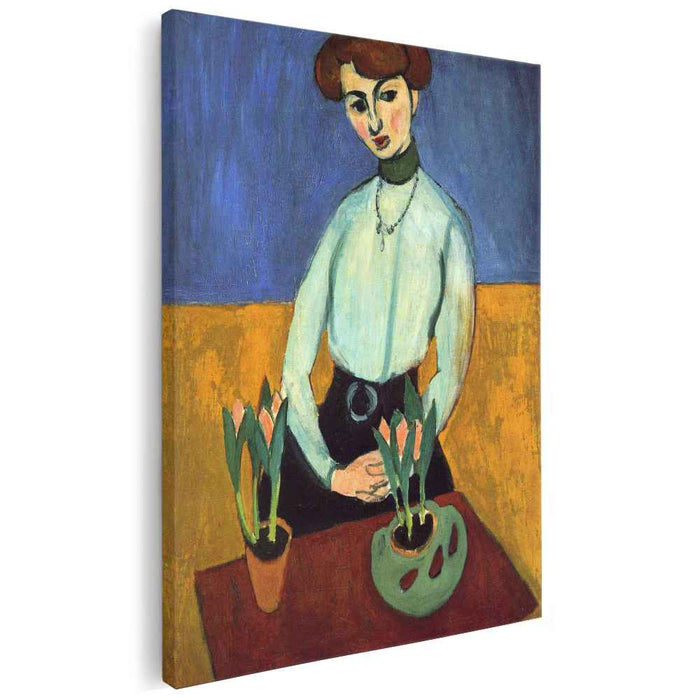 Girl with Tulips (1910) by Henri Matisse