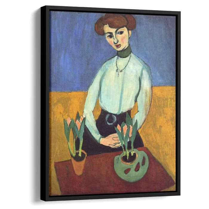 Girl with Tulips (1910) by Henri Matisse