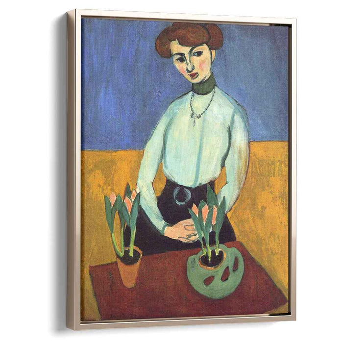 Girl with Tulips (1910) by Henri Matisse