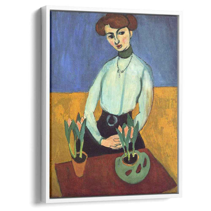 Girl with Tulips (1910) by Henri Matisse
