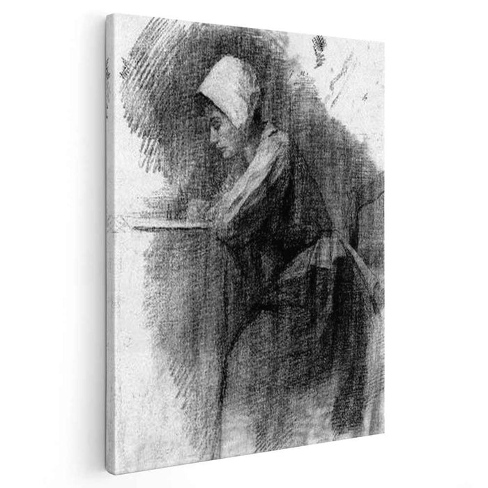 Girl Writing (1895) by Piet Mondrian