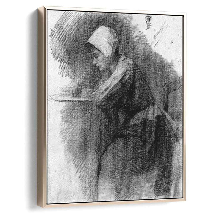 Girl Writing (1895) by Piet Mondrian