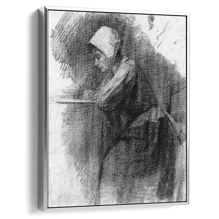 Girl Writing (1895) by Piet Mondrian