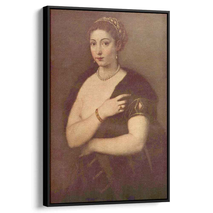 Girls in Furs (Portrait of a woman) (1537) by Titian