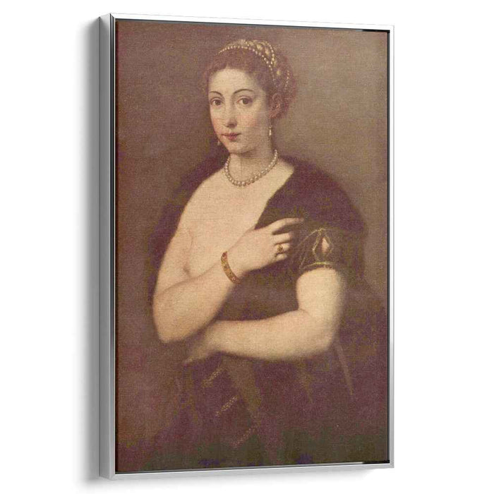 Girls in Furs (Portrait of a woman) (1537) by Titian