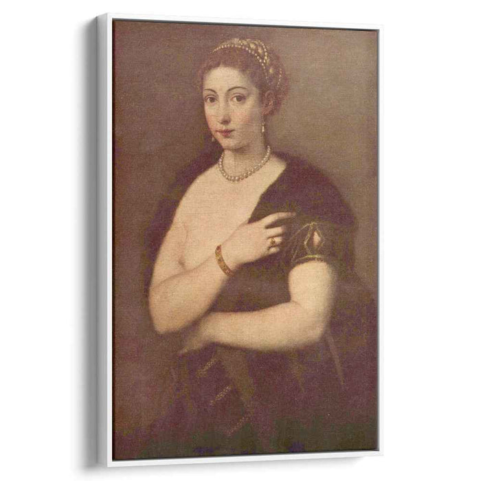 Girls in Furs (Portrait of a woman) (1537) by Titian
