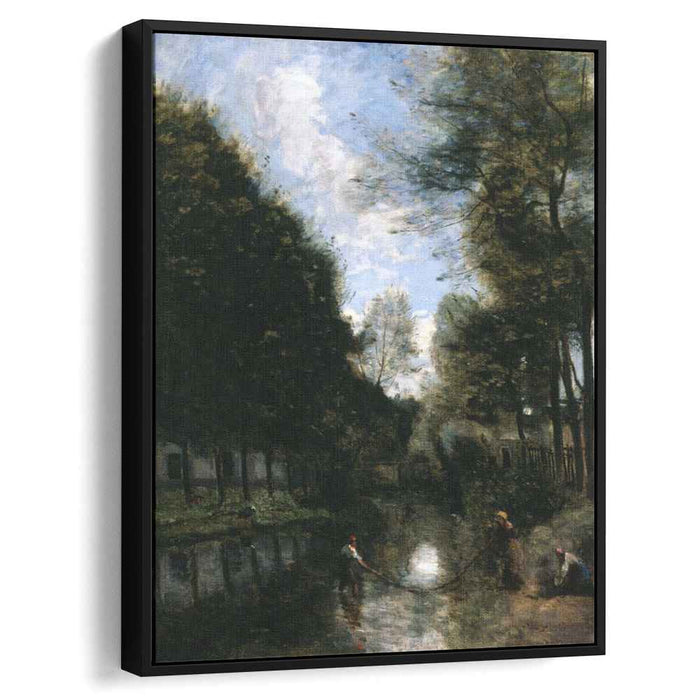 Gisors, River Bordered by Trees by Camille Corot