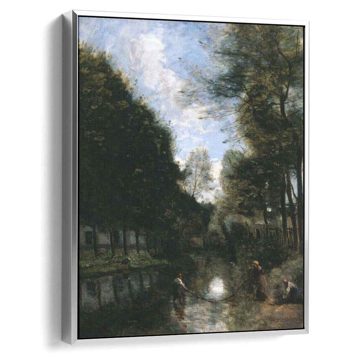 Gisors, River Bordered by Trees by Camille Corot