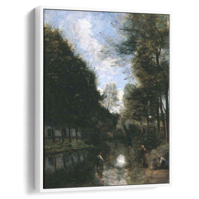 Gisors, River Bordered by Trees by Camille Corot