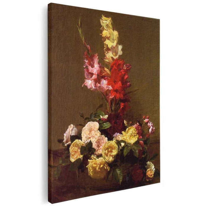 Gladiolas and Roses (1881) by Henri Fantin-Latour