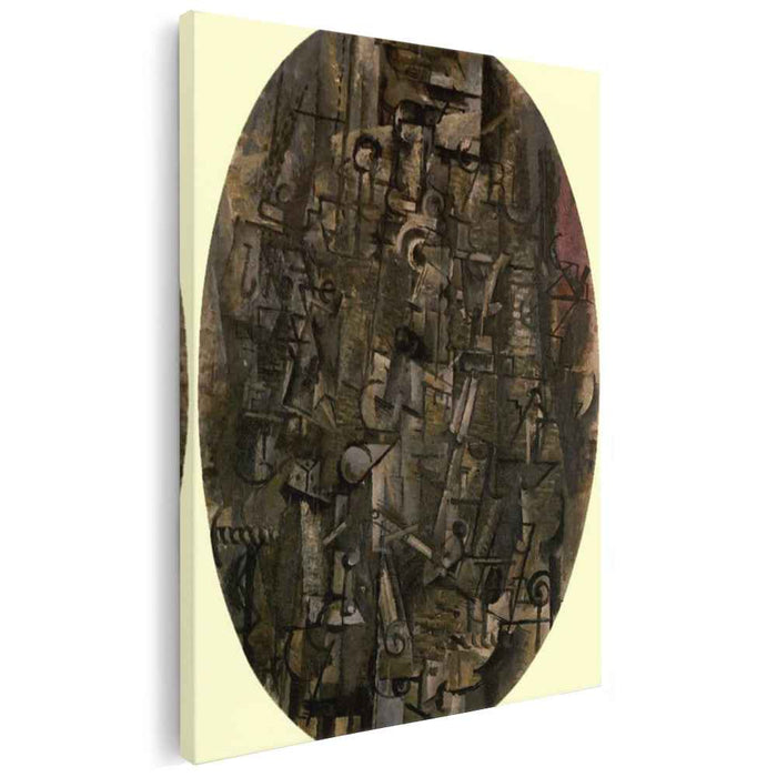 Glasses and Bottle (1912) by Georges Braque