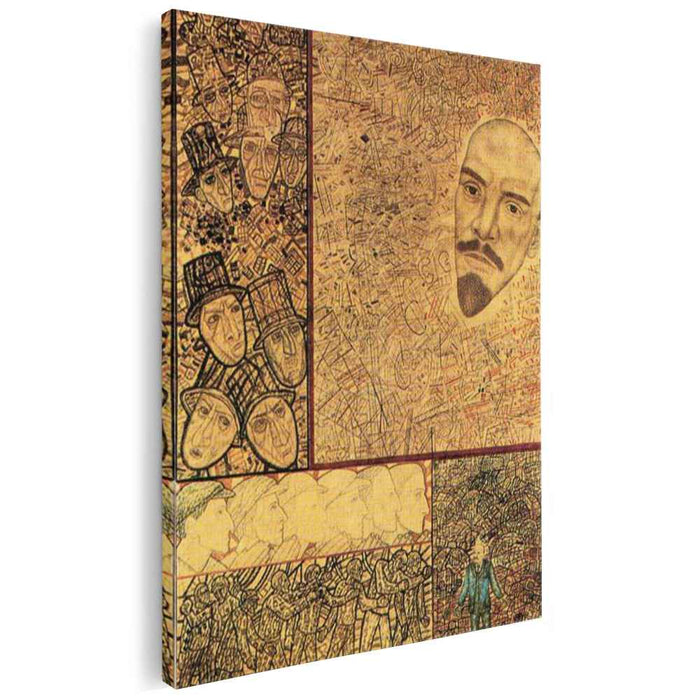 GOELRO (Lenin s Plan for the Electrification of Russia) (1931) by Pavel Filonov