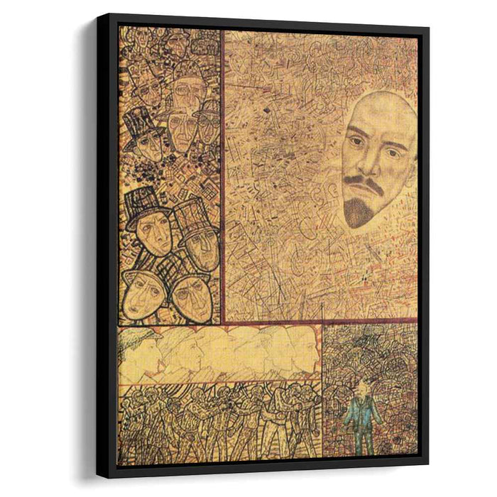 GOELRO (Lenin s Plan for the Electrification of Russia) (1931) by Pavel Filonov