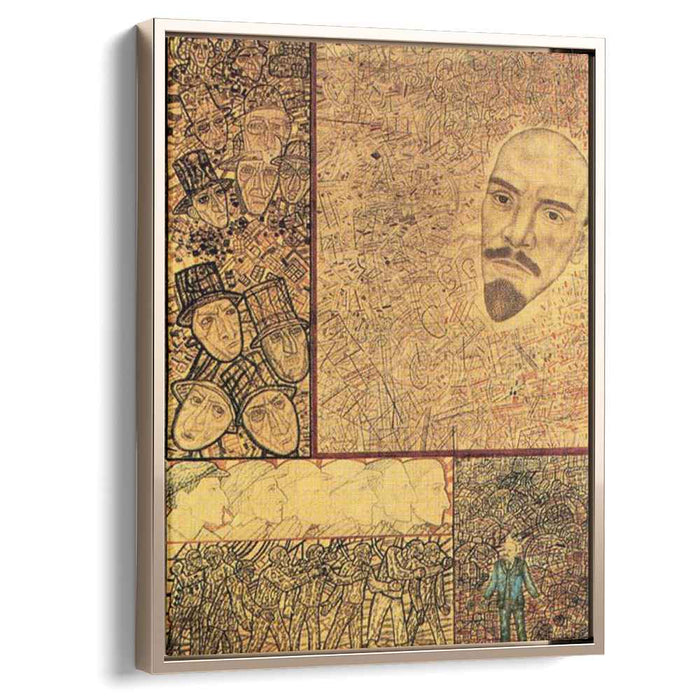 GOELRO (Lenin s Plan for the Electrification of Russia) (1931) by Pavel Filonov