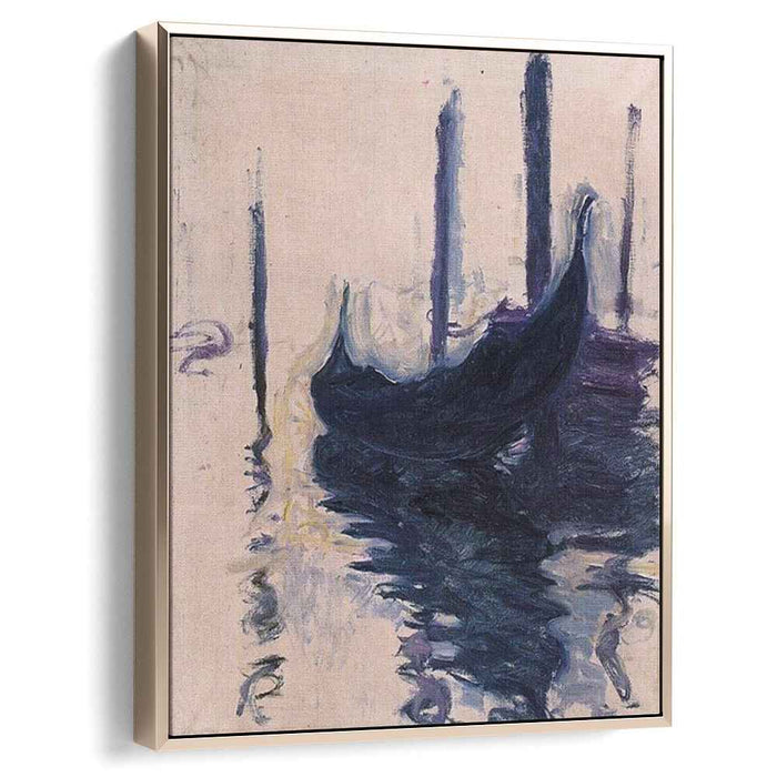 Gondola in Venice (1908) by Claude Monet