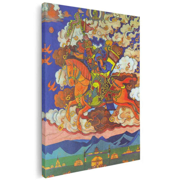 Great rider. Rigden Jyepo - Messenger of Shambhala (1927) by Nicholas Roerich