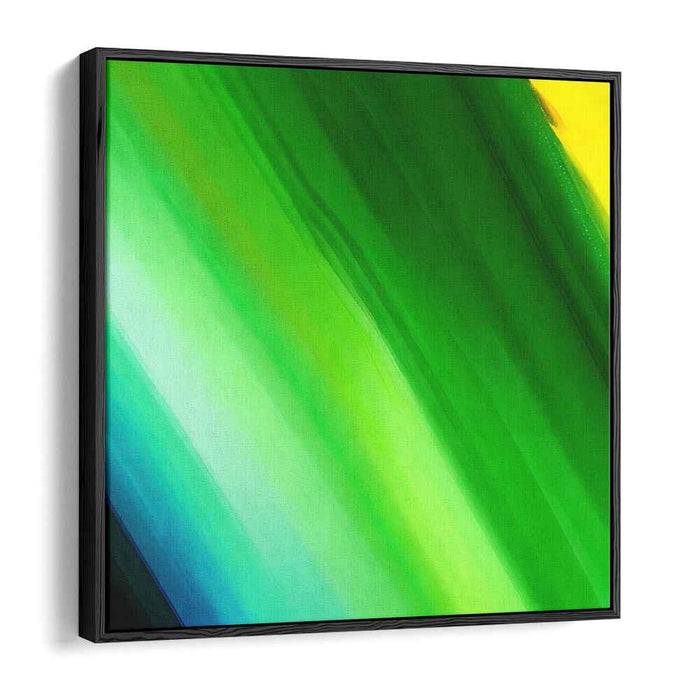 Emerald Whispered Color Symphony: Abstract Gradient Green Canvas Art Print