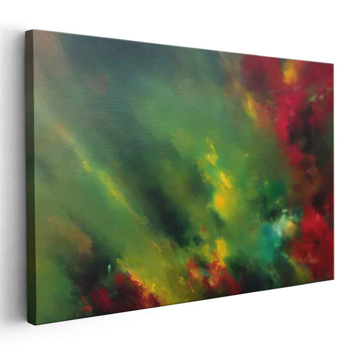 Colorful Dream Awakening: Vivid Abstract Impressionist Canvas Art